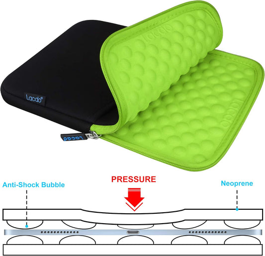 Tablet Sleeve Case for 11 Inch Ipad A16 / 11 Inch Ipad Air M3 M2 / 11 Inchs Ipad Pro M4 / 10.9" Ipad / 10.2" Ipad / 10.9" Ipad Air / 11 Inch Samsung Galaxy Tab A9+ Bag, Fit Magic Keyboard, Green